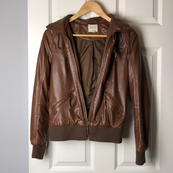 silence + noise Jackets & Blazers - Silence + noise vegan leather jacket